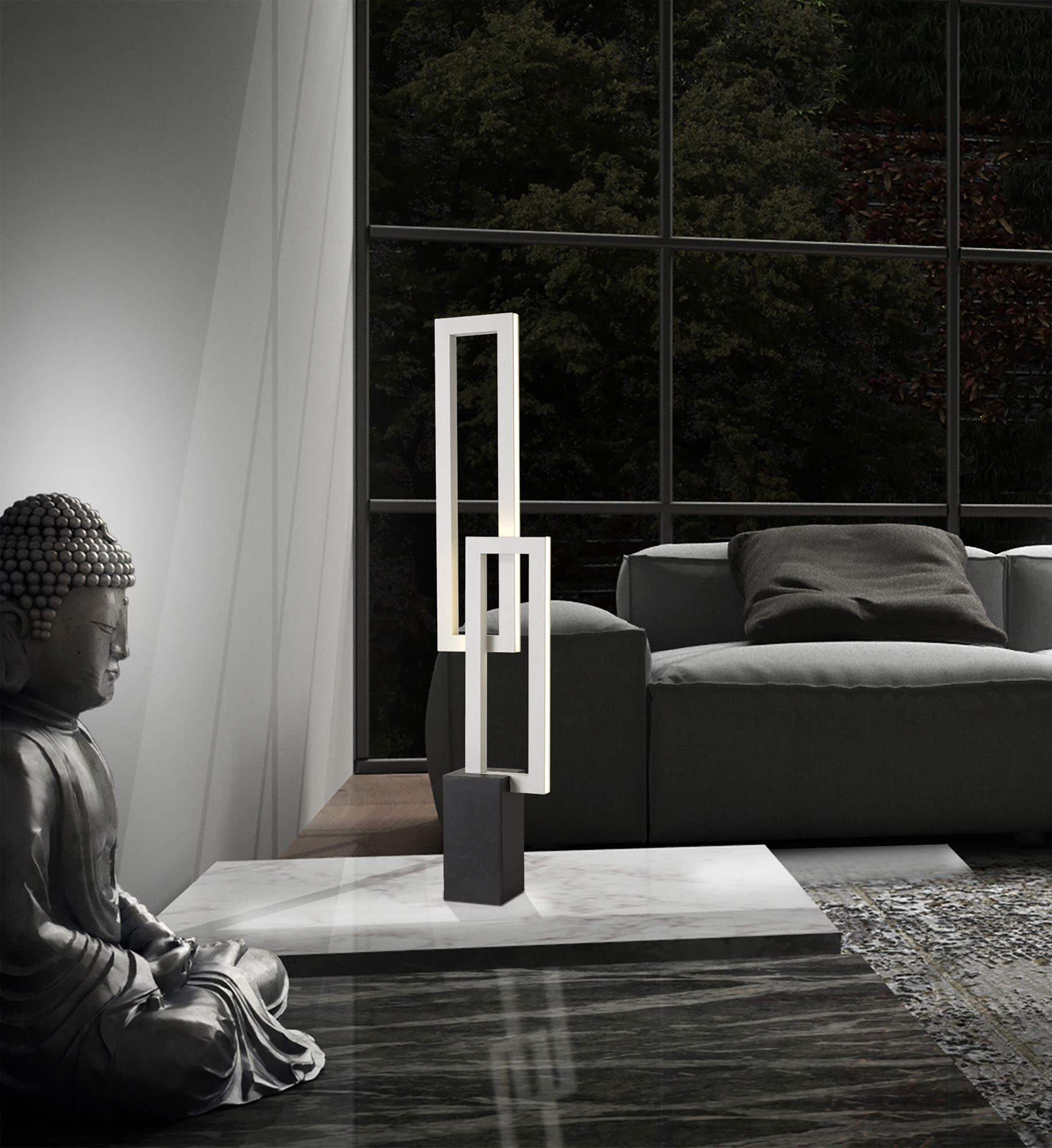 Mural White Table Lamps Mantra Fusion Designer Table Lamps